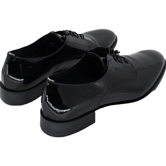 Hugo Boss Colby Derby Patent Black Mens US 11.5M